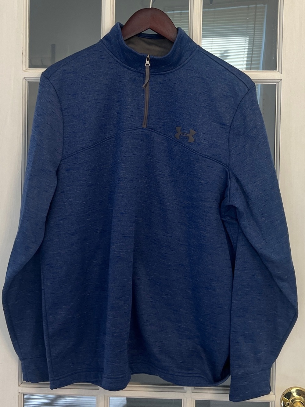 UNDER ARMOUR Men’s Navy Blue 1/4 Zip Pullover Sweater Size L